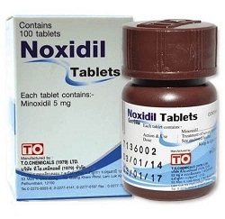 Oral Minoxidil Generic 5 mg.