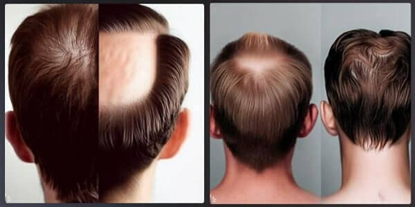 Hair Transplant Before After AI Image
