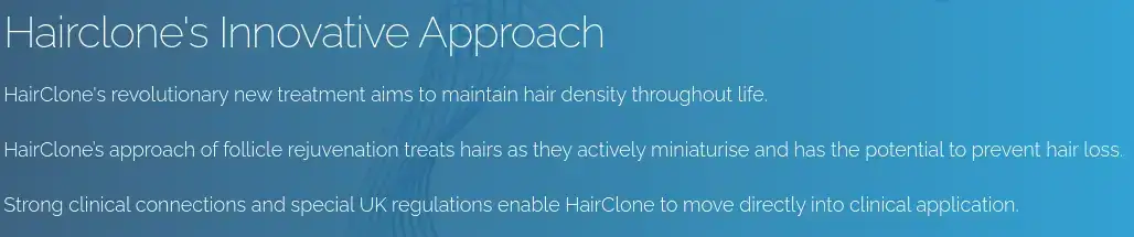 HairClone Hair Rejuvenation Procedure